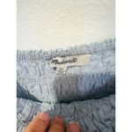 Madewell  Blue Square Neckline Smocked Theo Sleeveless A-Line Midi Dress Size XS Photo 4