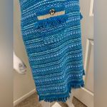 Lilly Pulitzer Beckington Sweaterdress Blue Grotto Metallic Tweed LG #131 Photo 4