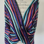 Calvin Klein  Infinity Scarf Wrap Cover Up Multi Color Stripes Sheer Photo 0