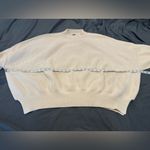 Free People Women’s Sz: S Oversized Cream Sweater Slouchy Tunic Mock Neck. Photo 2