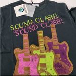 Daydreamer NWT  Soundclash Graphic Long Sleeve Tee XS Black Rock Band Photo 4
