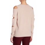 Skull Cashmere  Tyrone Dusty Pink Cut Out V-Neck Sweater Sz Small Photo 1