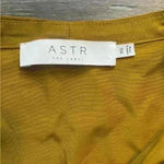 ASTR  The Label Mustard Sleeveless Wrap Top Size XS Work Casual Classic Chic Photo 2