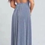 Show Me Your Mumu Amanda Maxi Bridesmaid Dress in Dancing Queen Shine Smoke NWT Photo 1