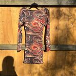 Dolls Kill Reeling Colors Sheer‎ Cut Out Dress size large black bead  marbled Photo 7