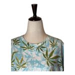 Diane Von Furstenberg Diane Von Furtstenberg Shirt Women XS Blue Cannabis‎ Crew Neck Short Sleeve Tee Photo 2