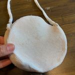 Vintage Walburg Pearl White Beaded Circle Round Bag Shoulder Flawed Photo 1