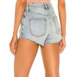 Free People  Taliesin Cutoff Short in Blue, Size 24​​​ Photo 2