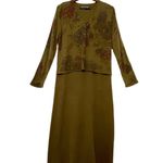 Nina Leonard vintage 80’s built in blazer wool blend knit dress L Photo 8