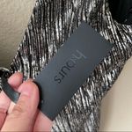 H:ours  metallic pleated cowl back dress Photo 2