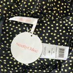 See By Chloe See by Chloé Dot-Print Halter Ruffle Dress, Black/Yellow Size FR40/M/8 New w/Tag Photo 4