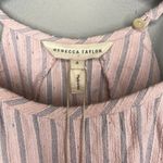 Rebecca Taylor  Multi Colored Stripe Tiered Hem Tank Dress Size 4 NWT Photo 5