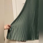 H&M Sage Green Plisse Pleated Flowy Maxi Skirt Photo 5