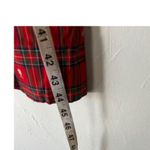 Vintage 50s Lanz Original Red Plaid Sleeveless Button Back Midi Dress Classic XS Photo 10