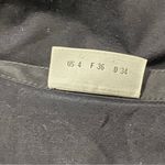 Akris Punto Akris Women’s Size 4 Black Ruffle Front V-Neck Long Sleeve Button Down Shirt Photo 6