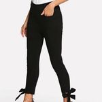 SheIn Goth Hem Solid Pants Photo 1