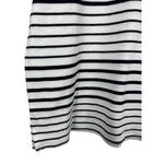 Talbots Navy Blue White Short Sleeve Popover V-neck Nautical Picnic Top 2X Photo 2