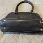 Vintage Tignanello Handbag‎ Black Genuine Leather Purse Tote Photo 8