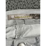 Athleta Jeans Women 8 Sculptek Low Rise Light Wash Denim Fringe Raw Hem Photo 2