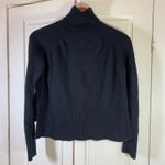 J.Crew  Merino Wool Alpaca Blend‎ Turtleneck Sweater XXS Black Knit Top Minimal Photo 1