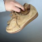 Seavees  Authentic California Suede Wedge Platform Shoes Women 8.5 Tan Lace Up Photo 4