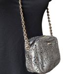 Kate Spade Silver Metallic Floral Cut Out Crossbody Photo 5