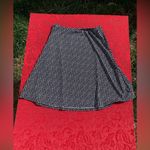 Amanda Smith  Skirt Size Medium  Black White Polka Dots Flared Vintage Spring‎ Photo 4