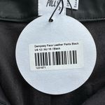 Princess Polly  Dempsey Faux Leather High Waisted Pants in Black - Size 12 NWT Photo 3