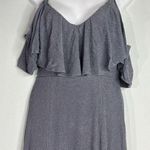 Show Me Your Mumu Renee Ruffle Maxi Dress Dancing Queen Shine Smoke Photo 1