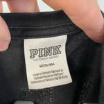 PINK - Victoria's Secret PINK Black T-Shirt with Embroidered Logo sparkle‎ MEDIUM Photo 1
