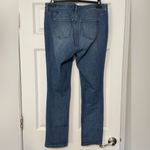 Crown & Ivy Women’s  Straight Leg Distressed Medium Wash Stretch Denim Jeans 14W Photo 1