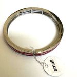 Lia Sophia Fuchsia Pink Silver Tone Chevron Stretch Bracelet Photo 6