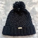 Adidas  Black Cable Knit Beanie with Pom Photo 0