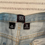 BDG  urban outfitters slim straight distressed high rise button fly jeans Photo 4