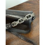 Brighton Purse Black Leather Crossbody Silver Chain Buckle Link Strap U.S.A Photo 11