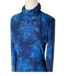 Ganni  Floral Mesh Turtleneck Top Size Photo 3