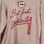 - - Wild fox, Womens XS graphic sweatshirt, but first cocktails, soft, ove… Photo 1