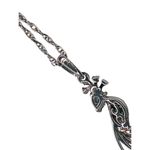 Sterling Silver 925 Peacock Tourmaline Variants CZ 18" Pendant‎ Necklace NWOT Silver Photo 6