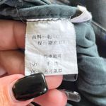 JNBY JIANGNANBUYI Designer Low Rise Plaid Chinese Streetwear Capri Pants Size S Green Photo 3