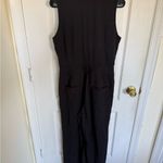 Wildfang The Empower High Waist V Neck Jumpsuit in Black Size 10 Photo 2