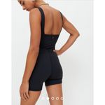 We Wore What Cutout Black Active Romper Size S/P Photo 1
