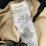 GALINA SIGNATURE Beaded Maxi Wedding Gown with Train Black Size 22W Photo 11