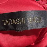 Tadashi Shoji  Flame Queen‎ Anne Neckline Open Back Corded Lace Tulle Dress Red 6 Photo 11