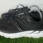 Hoka  One One Clifton 6 Black Women Size 9 Black White Running Shoes Photo 0