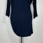 Michael Stars Cowl Neck Ruched Side Stretch Jersey Knit Tunic/Dress, Sz Large Photo 9