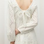 Veronica Beard Calibra White Long Sleeve Eyelet Dress, Size 4, $548 Photo 1