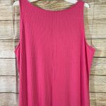 1. State  ribbed maxi pink dress ruched front slit side women plus Size 2X Photo 8