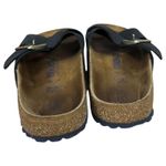 Birkenstock  Sienna Navy Blue Leather Slides Sandals Size EU 39 US 8-8.5 Narrow Photo 6