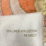 Old Navy Women Sleeveless Ruffle Neck Floral Tank Top Sz M Linen/Cotton Boho Photo 2