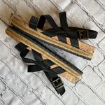 Born concept BORN BOC Concept Black Strappy Espadrille Platform Sandals Cork 11 Minimalist Photo 1